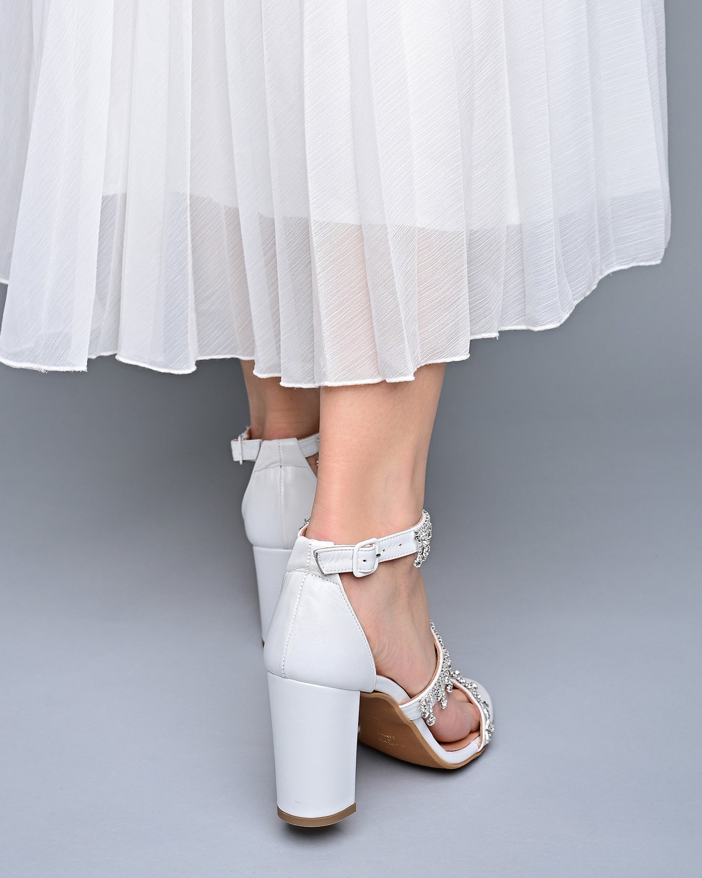 White Wedding Heels, Europe - PinkyPromiseAccs