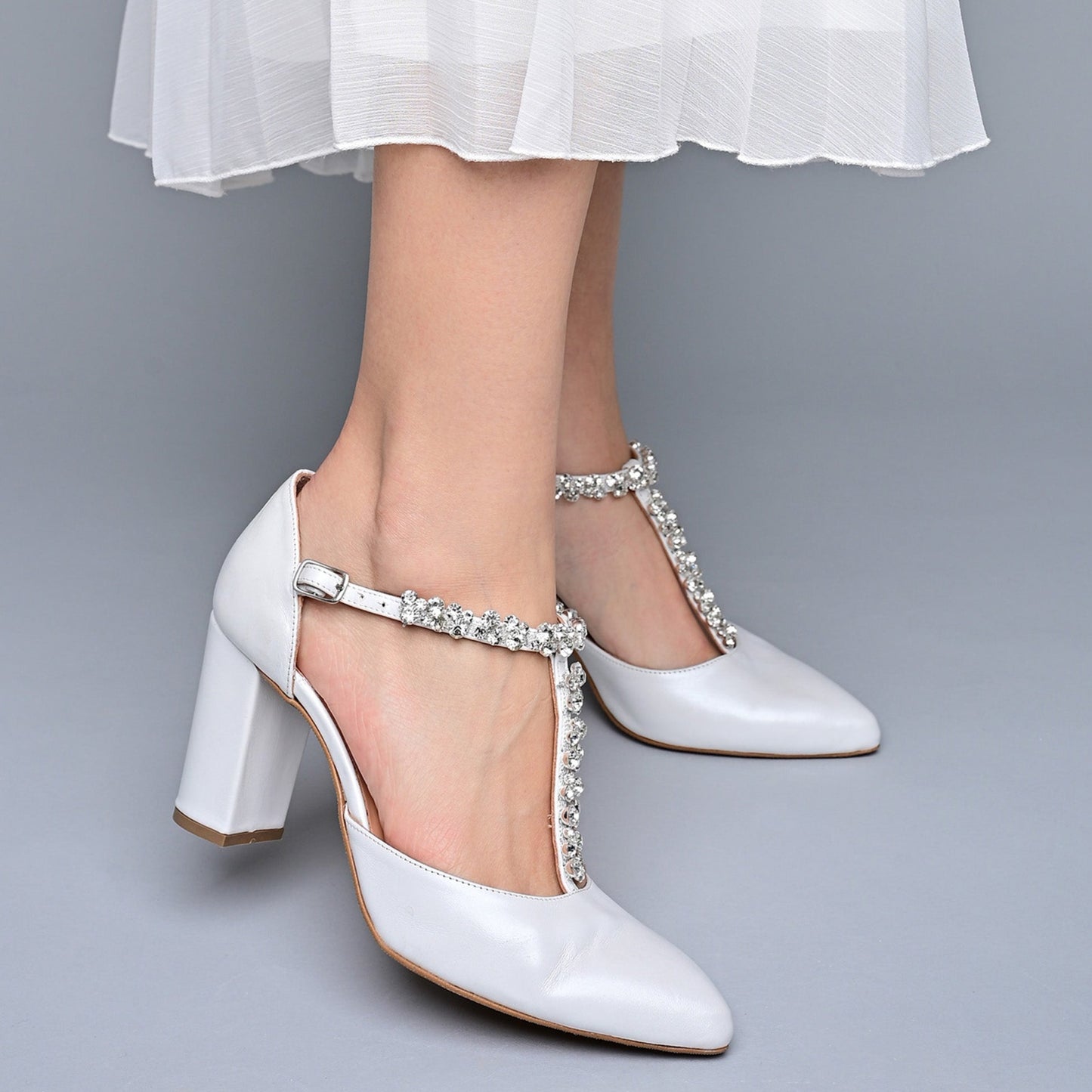 White Wedding Shoes, Ferousa - PinkyPromiseAccs