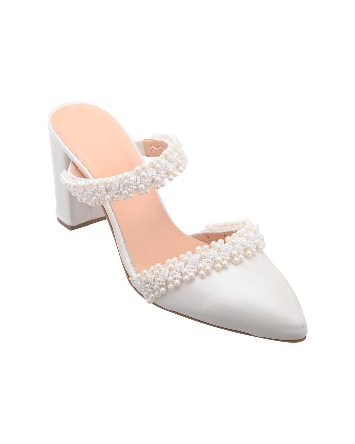white wedding shoes