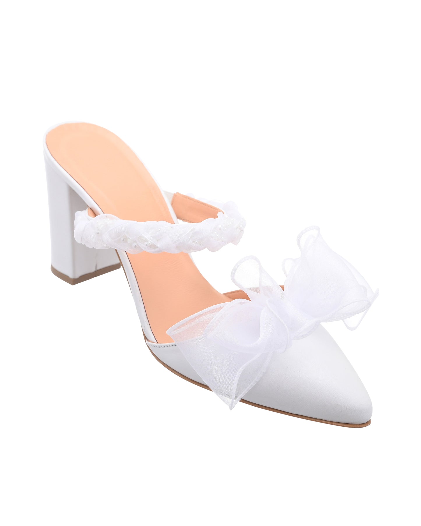 bow wedding shoes