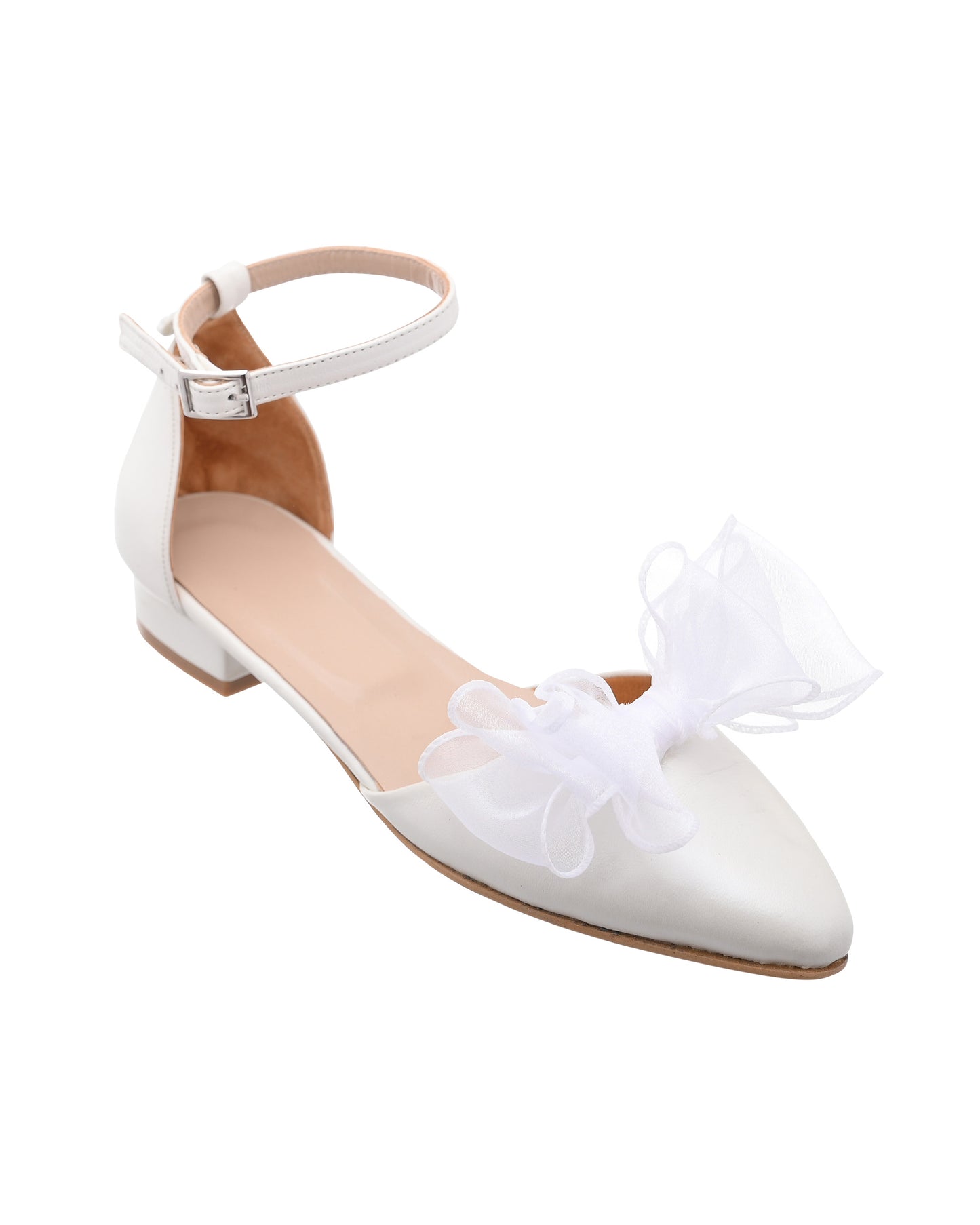 white wedding shoes