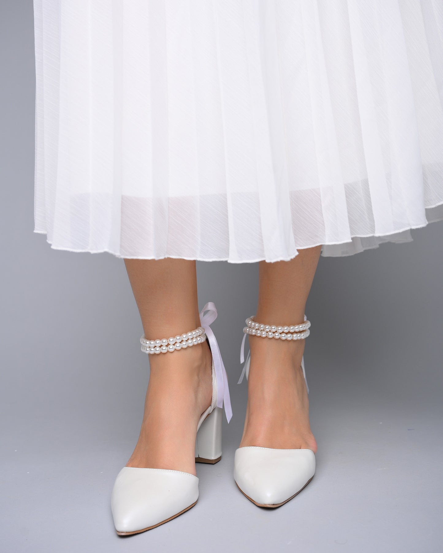 wedding shoes for bride block heel