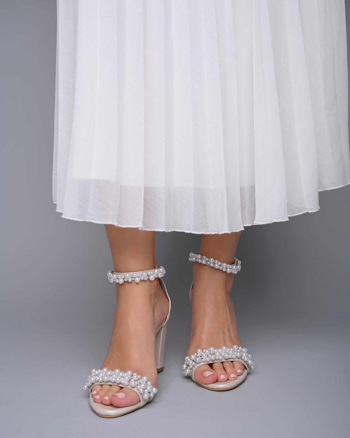 wedding shoes for bride block heel