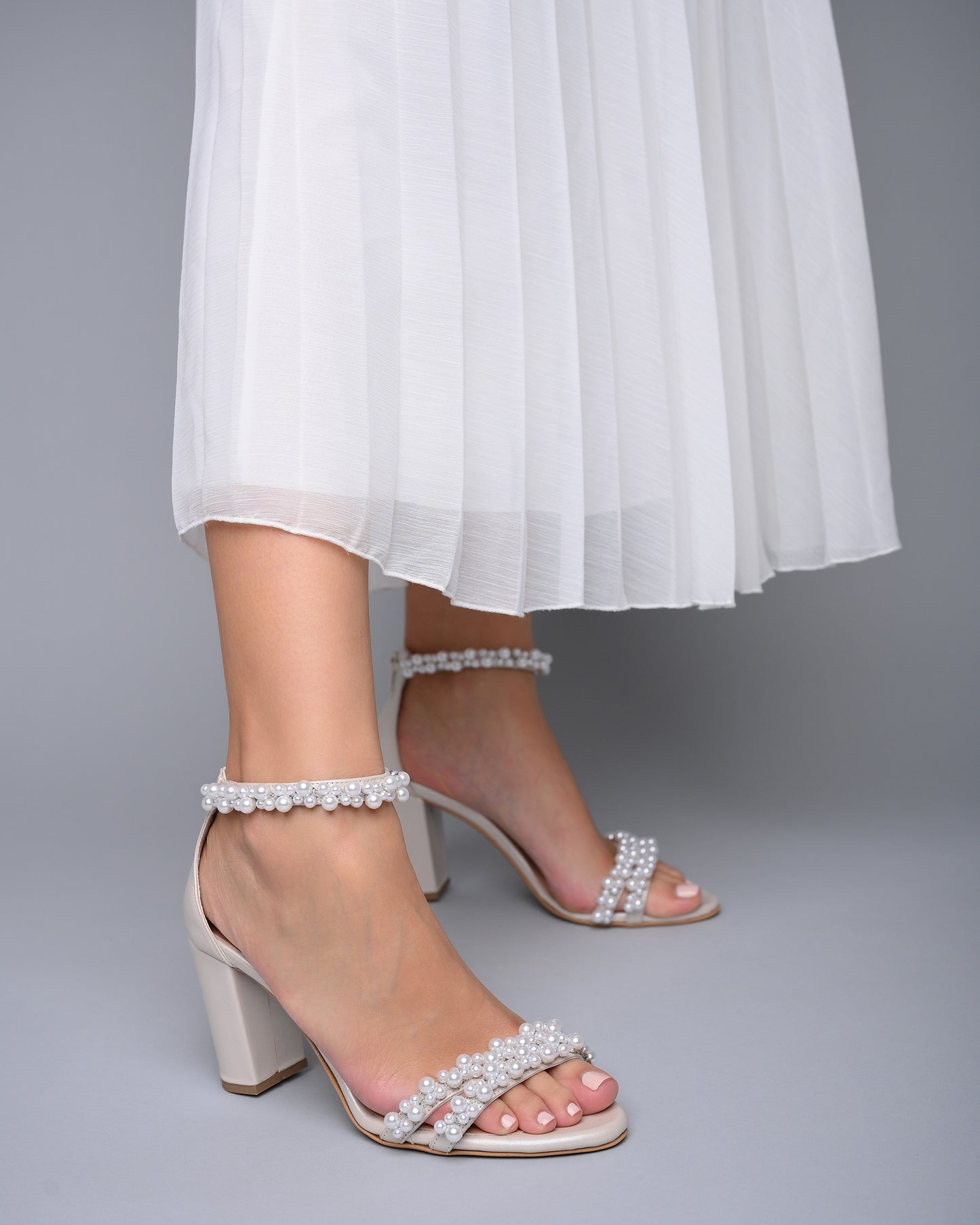 bridal shoes block heel