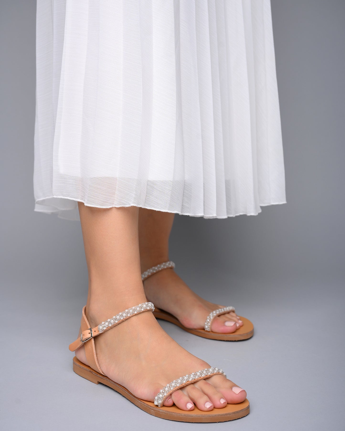 bridal sandals flat