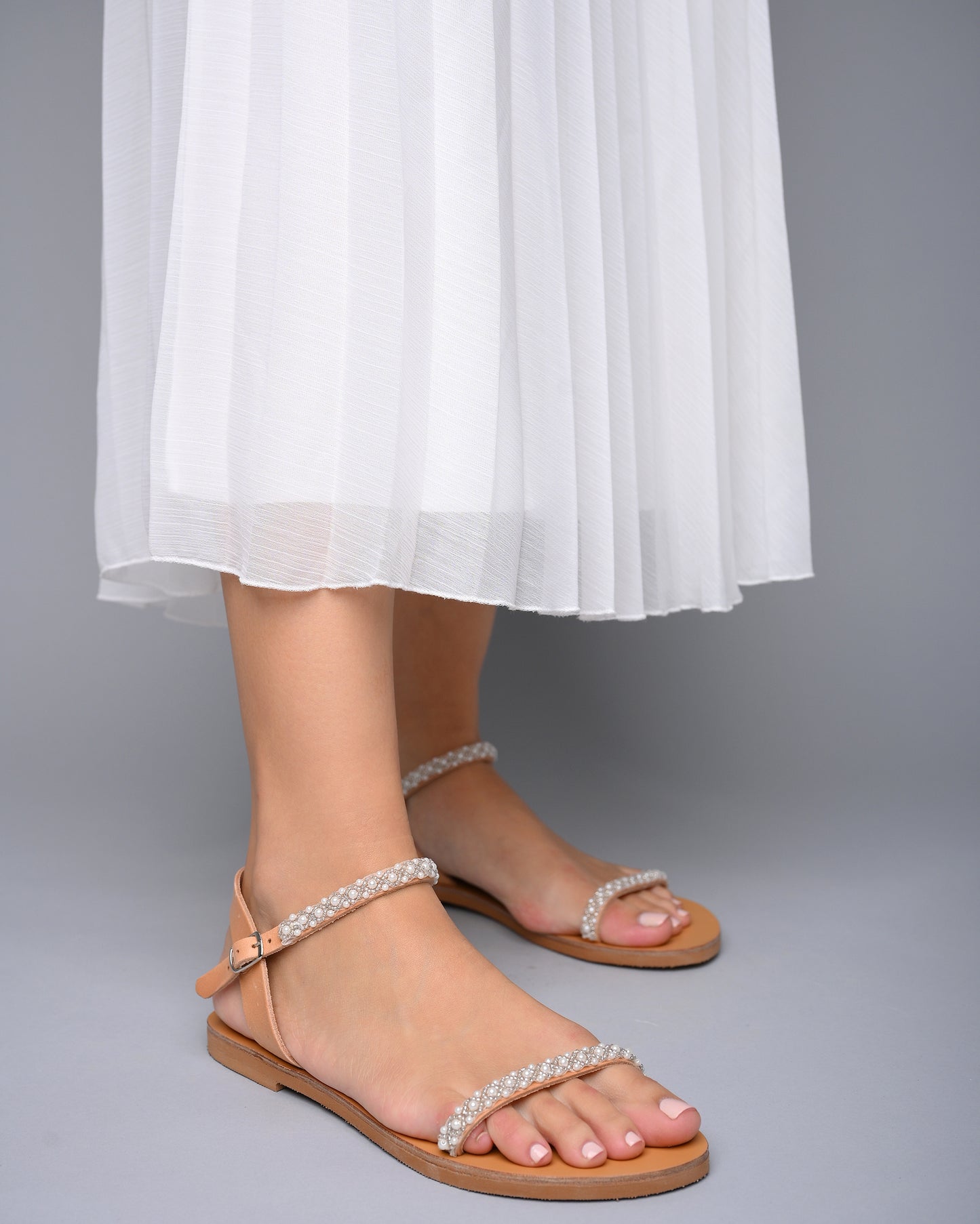 bridal sandals flat