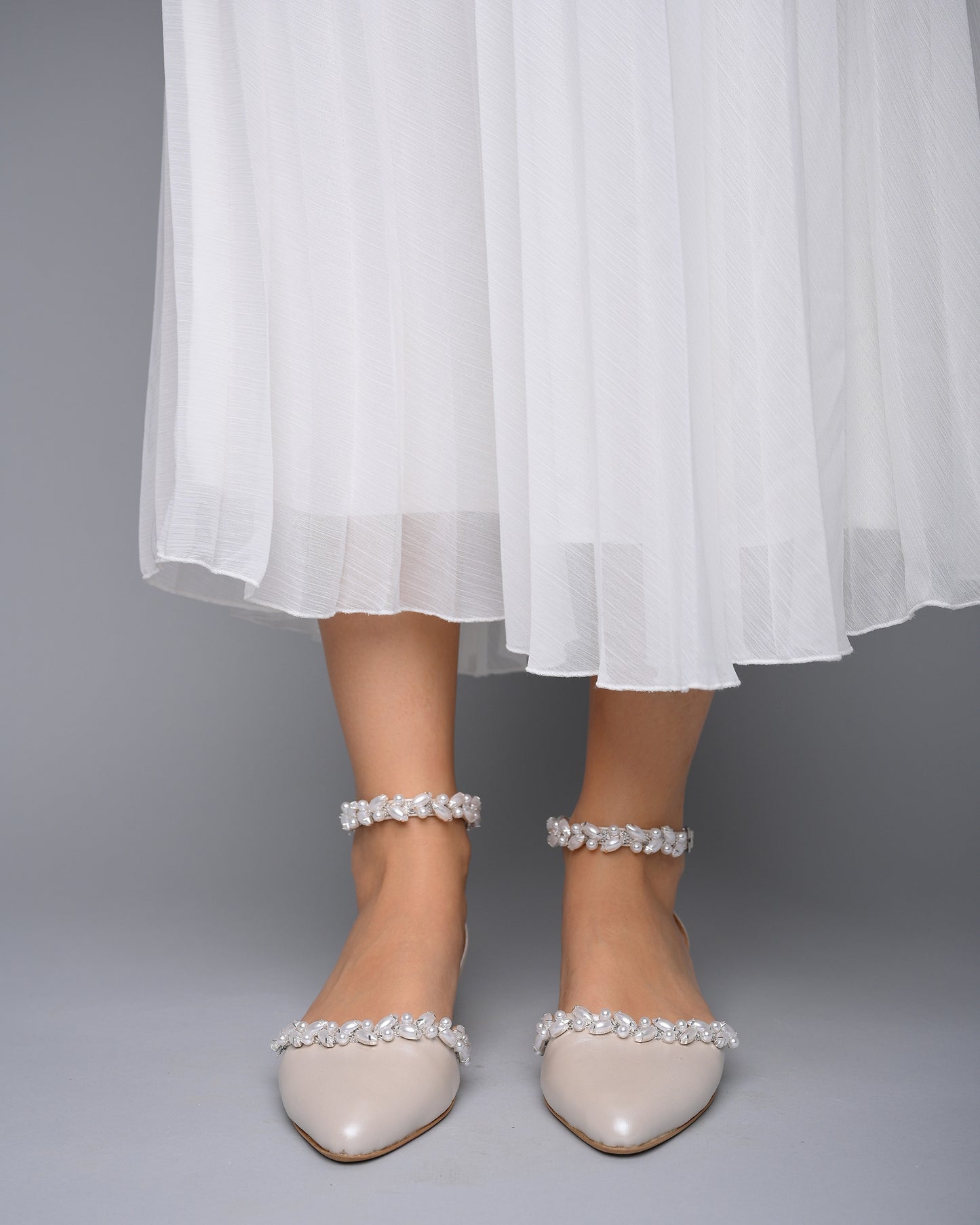 low heel wedding shoes