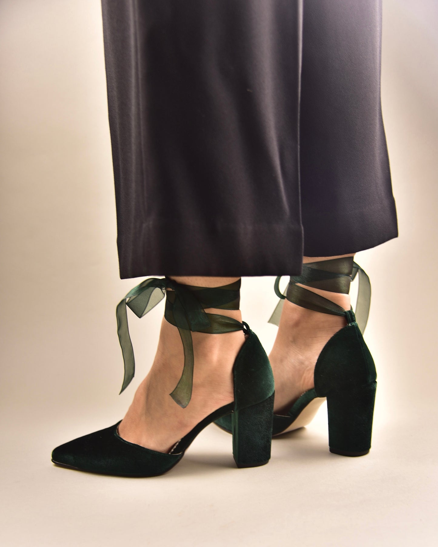 Dark Green Wedding Shoes, Dark Forest - PinkyPromiseAccs
