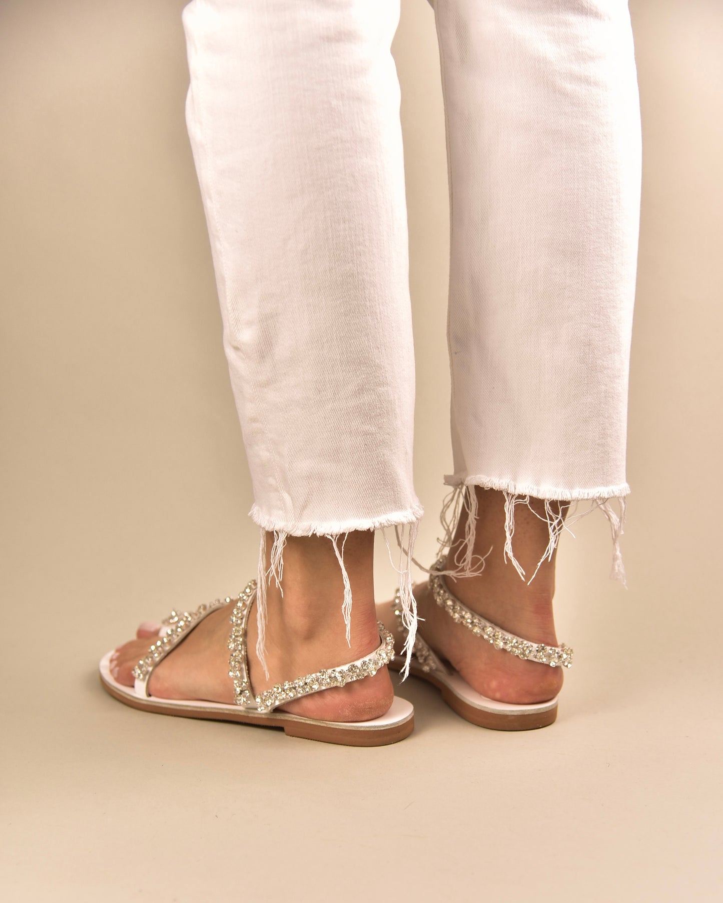 Beach Wedding Sandals, Diamond Wrap - PinkyPromiseAccs