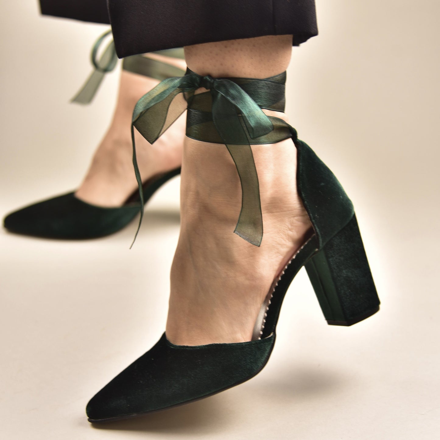 Dark Green Wedding Shoes, Dark Forest - PinkyPromiseAccs