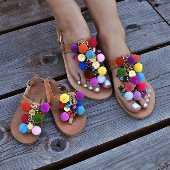 sandals for mom and daughter
