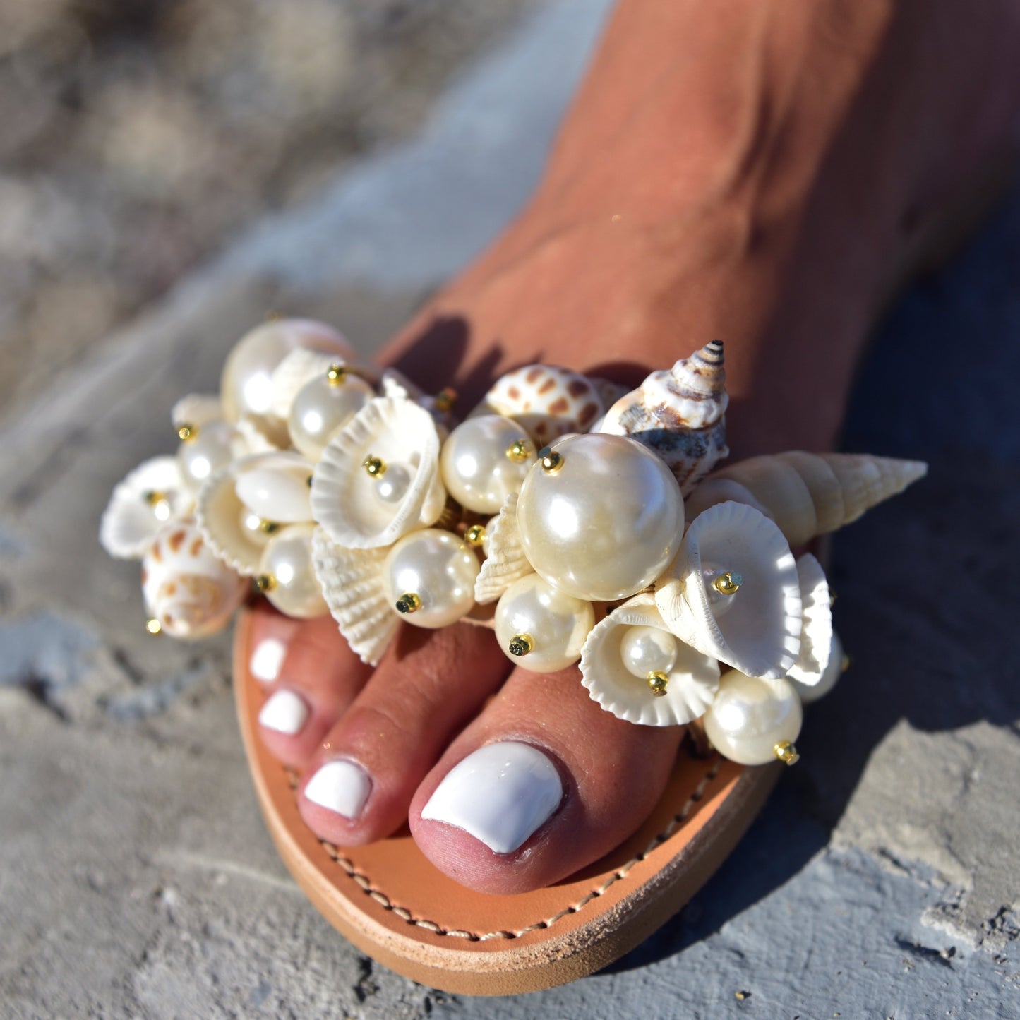 Tropical Wedding Sandals, Castalia - PinkyPromiseAccs