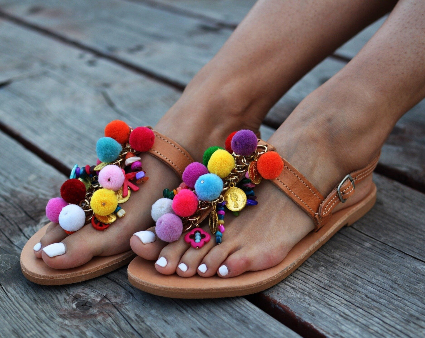 handmade greek sandals, summer sandals