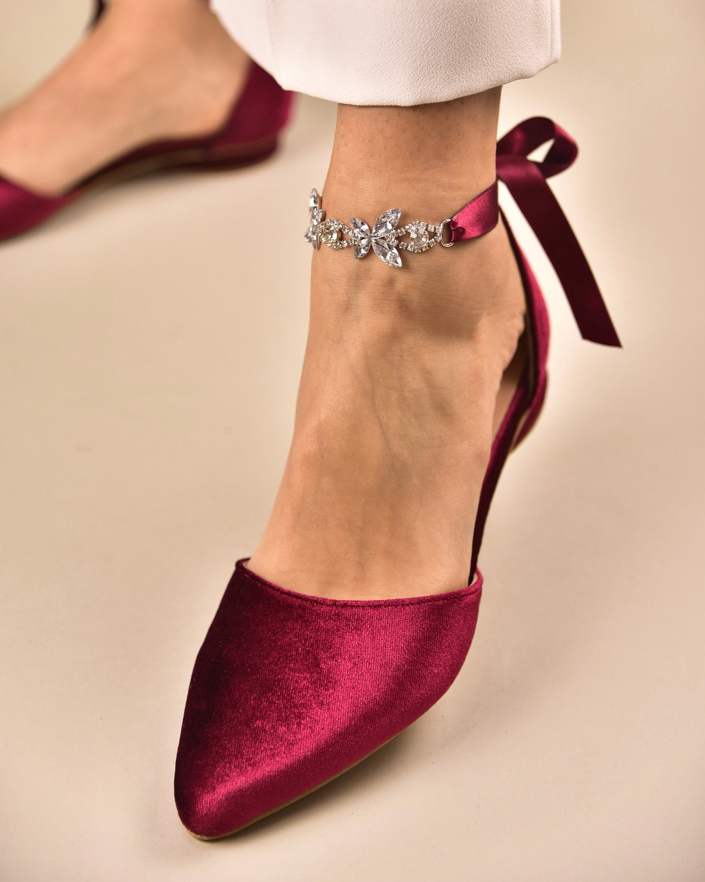 burgundy shoes