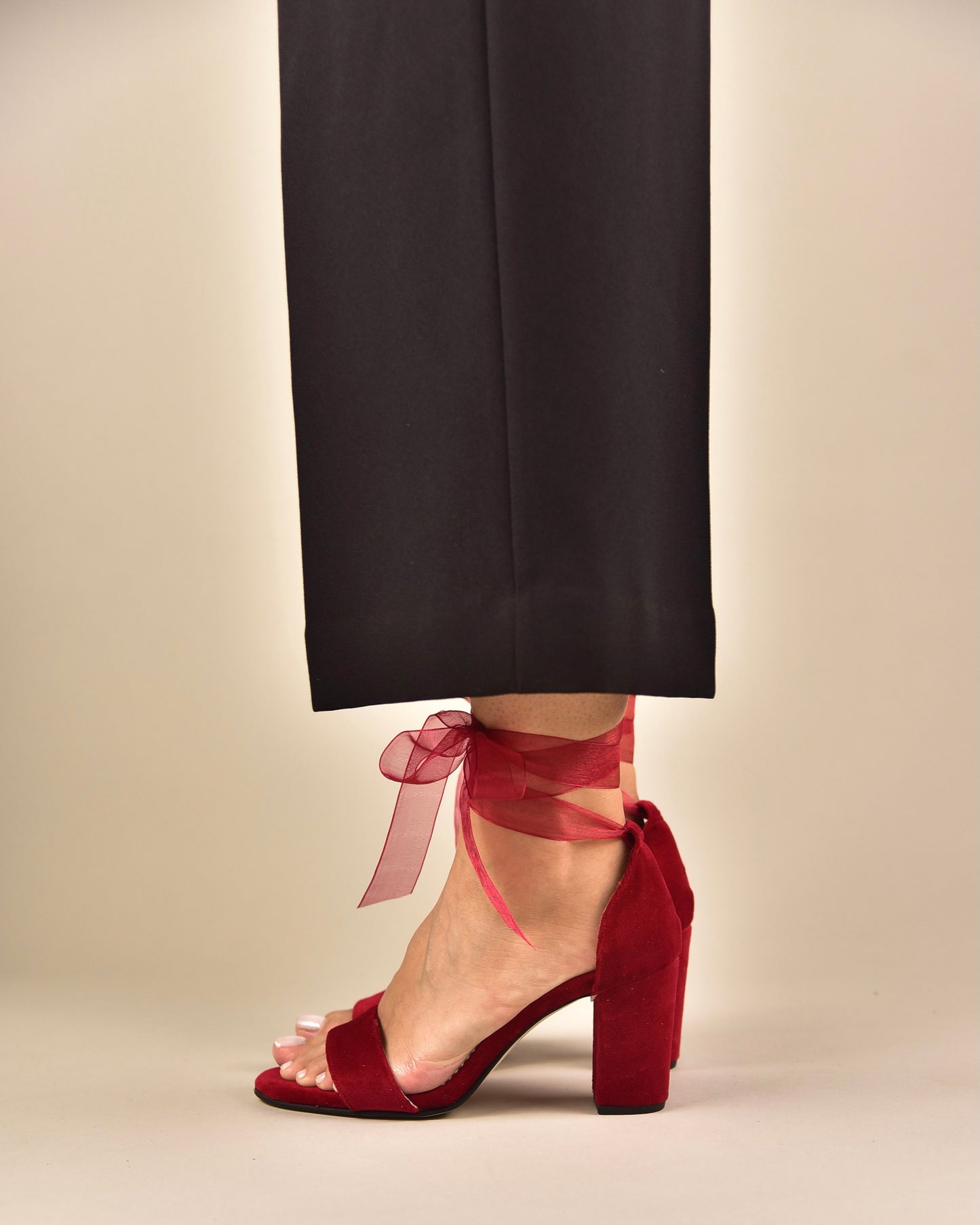 Red Velvet Women Shoes, Tullenia - PinkyPromiseAccs
