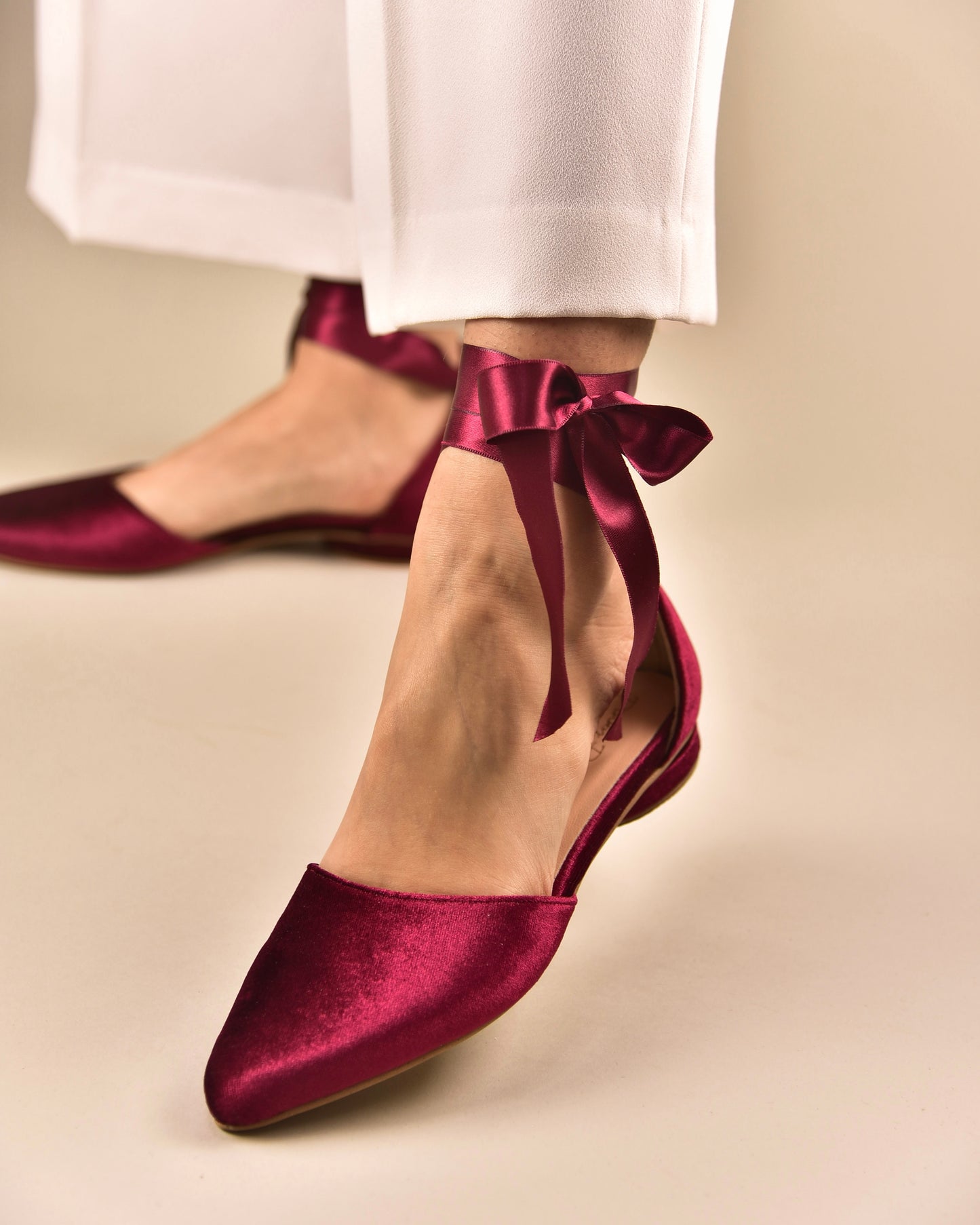 Burgundy Wedding Shoes, Farfalle - PinkyPromiseAccs