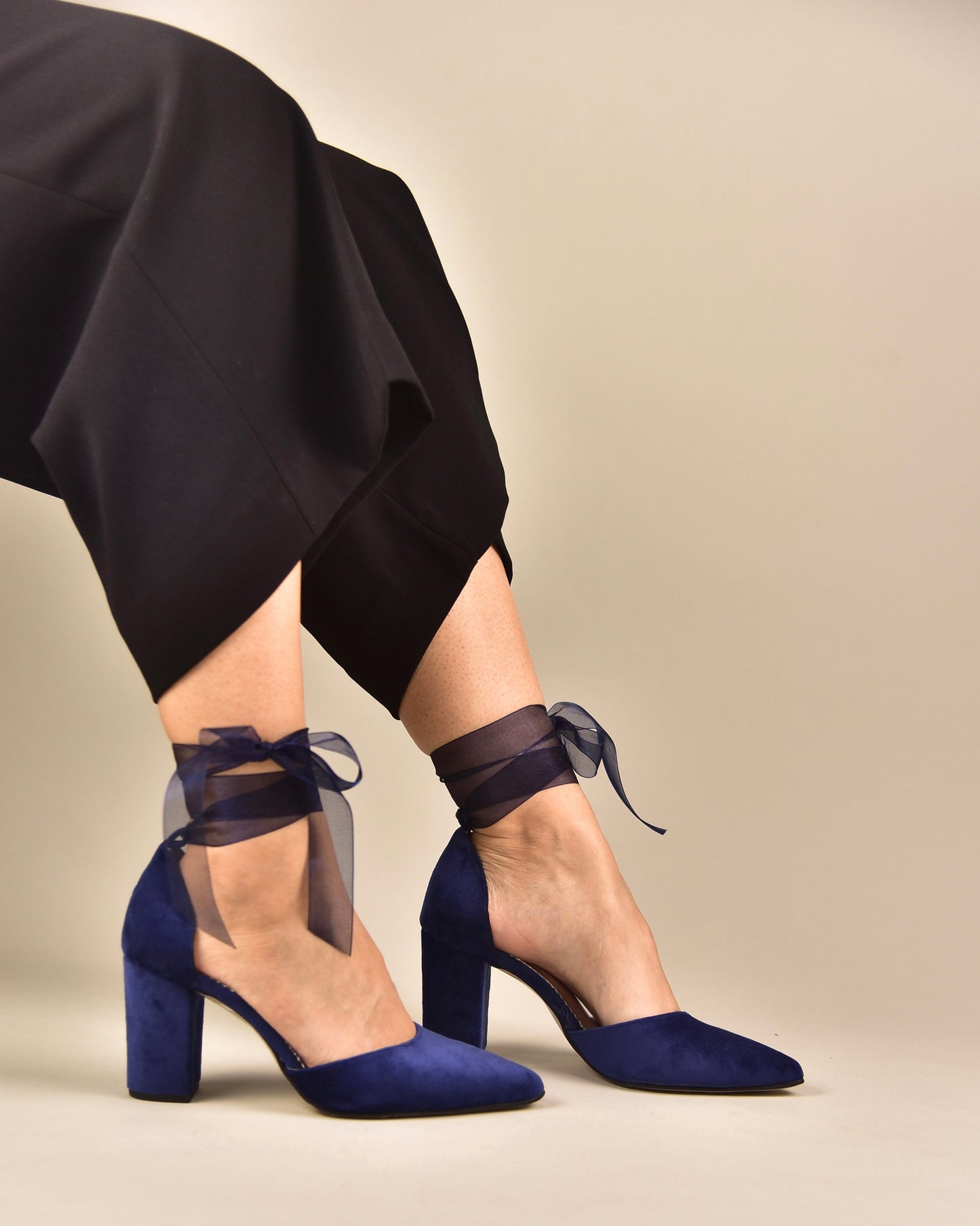 Blue Velvet Women Shoes, Night Sky - PinkyPromiseAccs