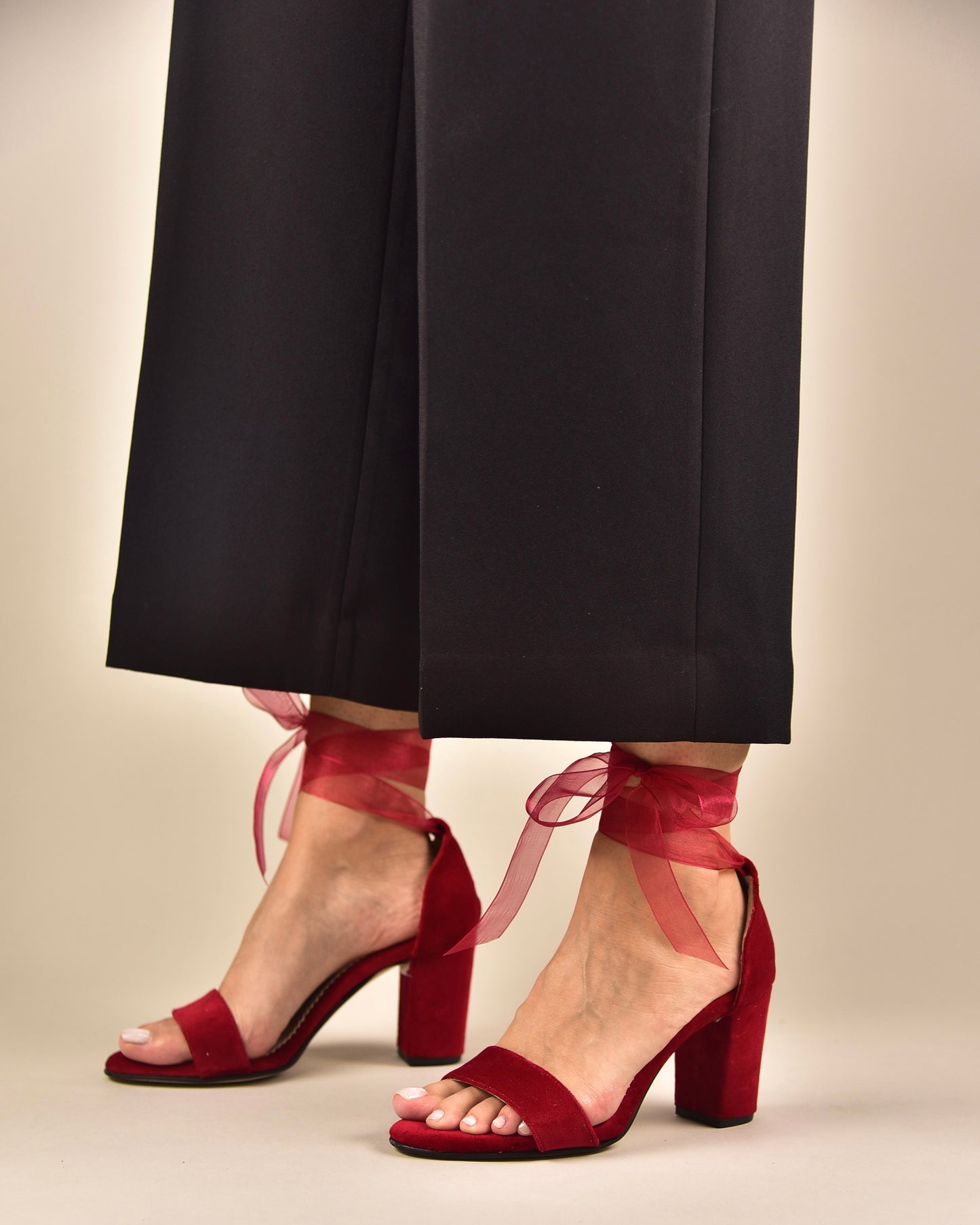 Red Velvet Women Shoes, Tullenia - PinkyPromiseAccs