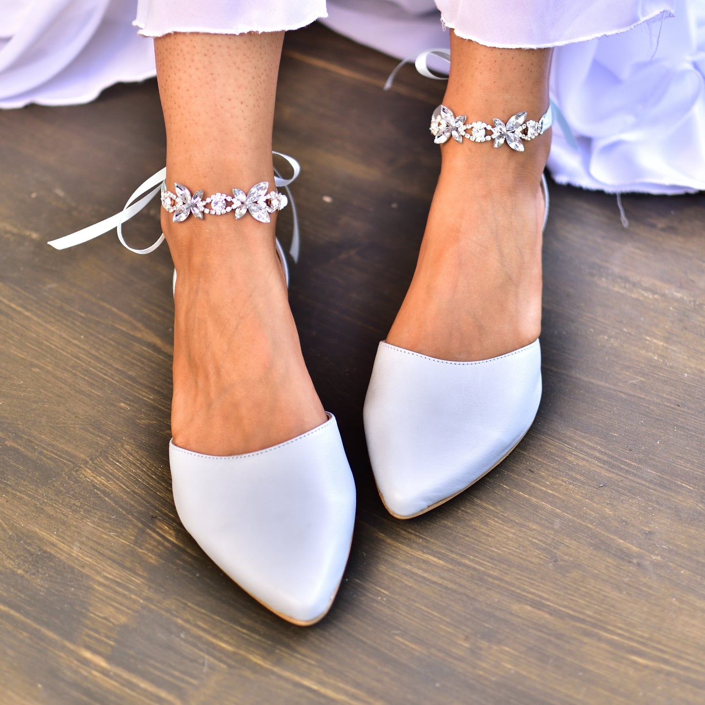 Blue Wedding Shoes, Bridal Flats