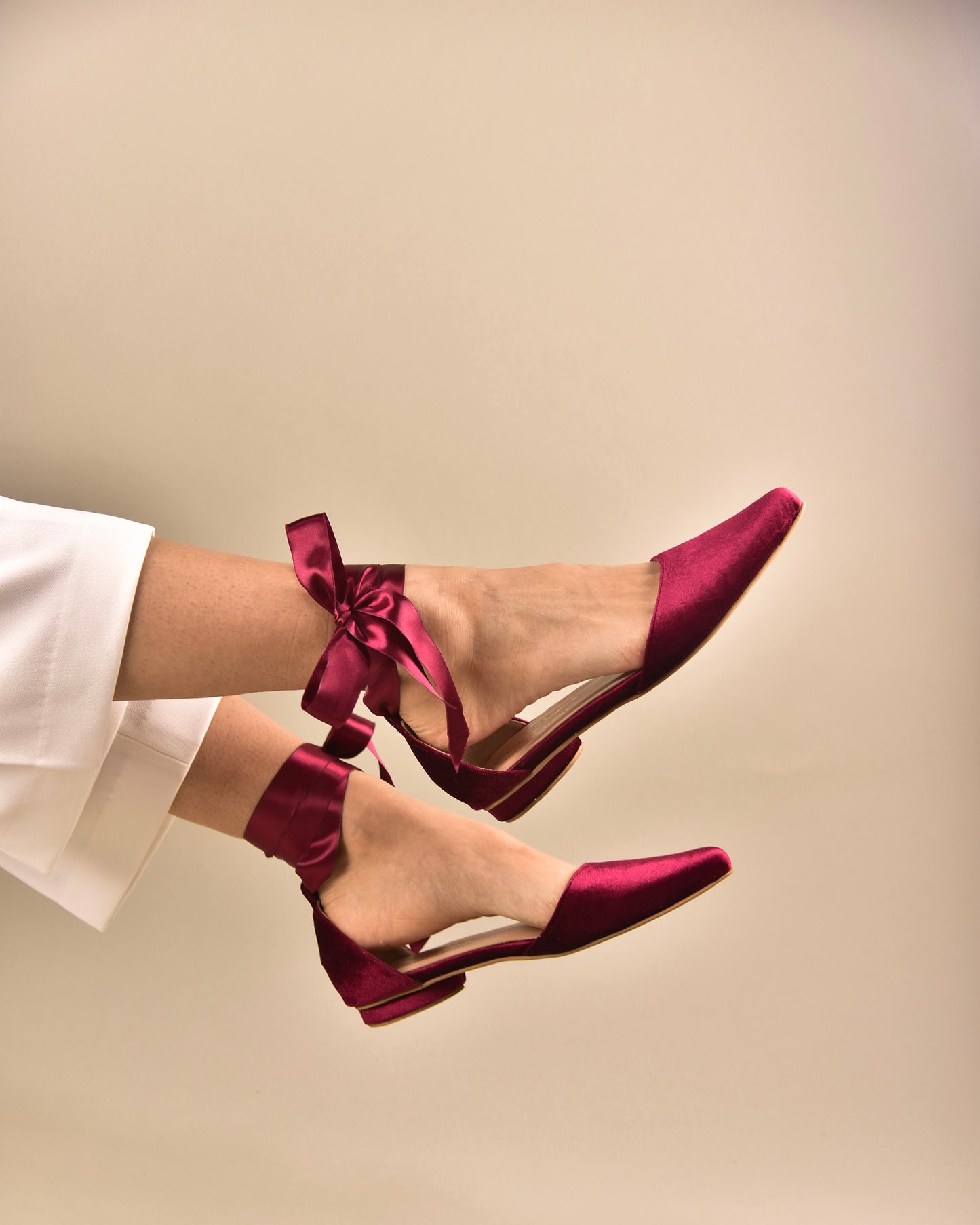 Burgundy Wedding Shoes, Farfalle - PinkyPromiseAccs