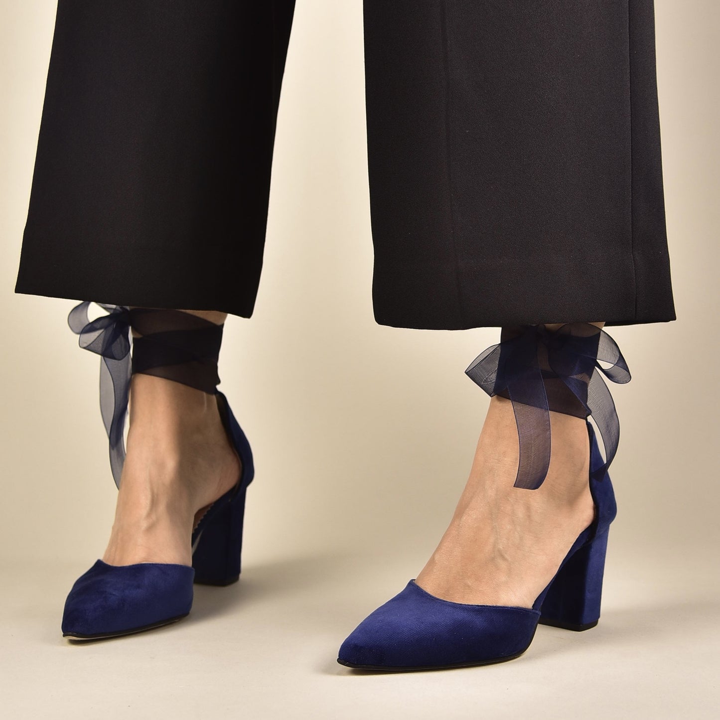 Blue Velvet Women Shoes, Night Sky - PinkyPromiseAccs
