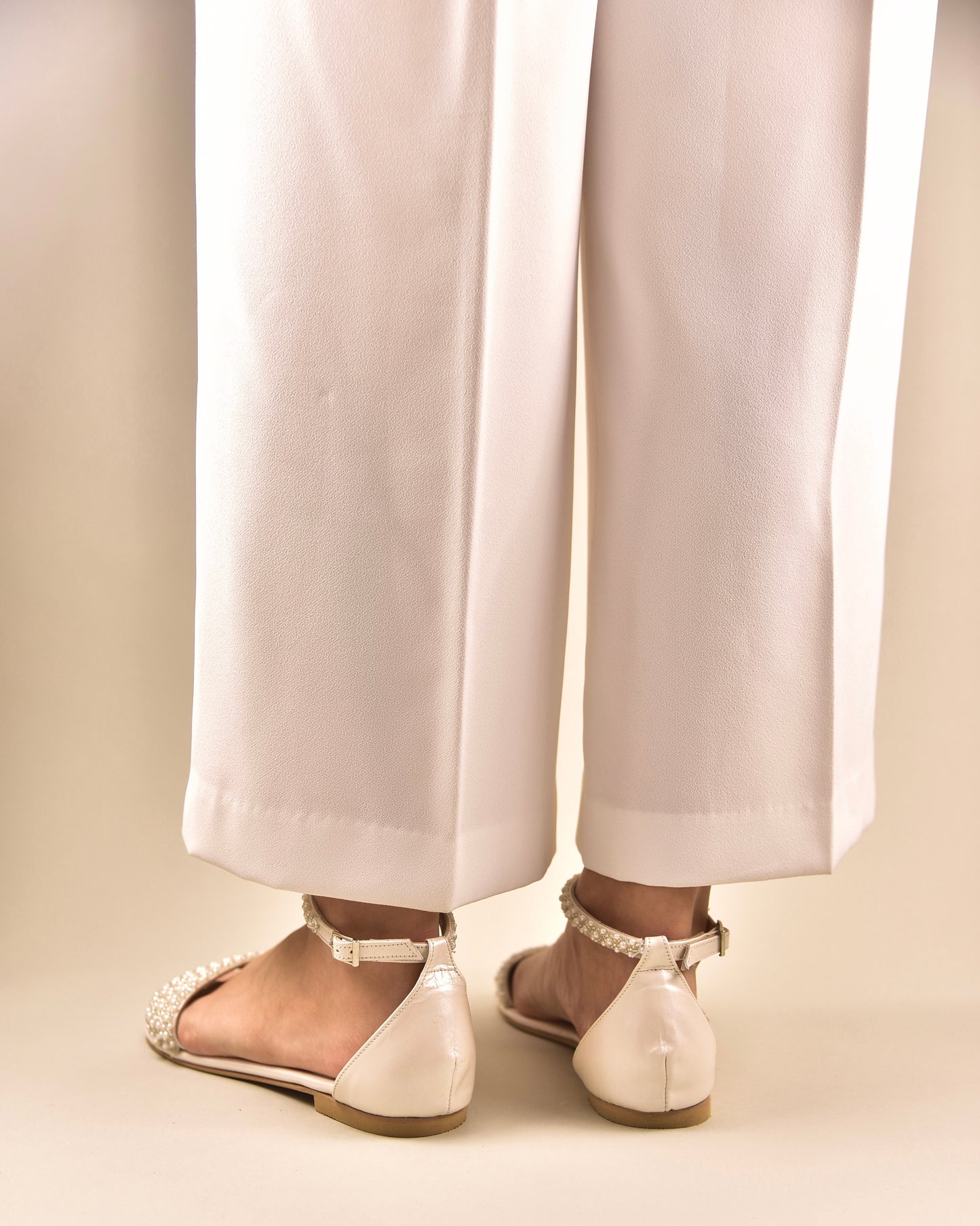 Ivory Wedding Flats, Ianthi flare - PinkyPromiseAccs