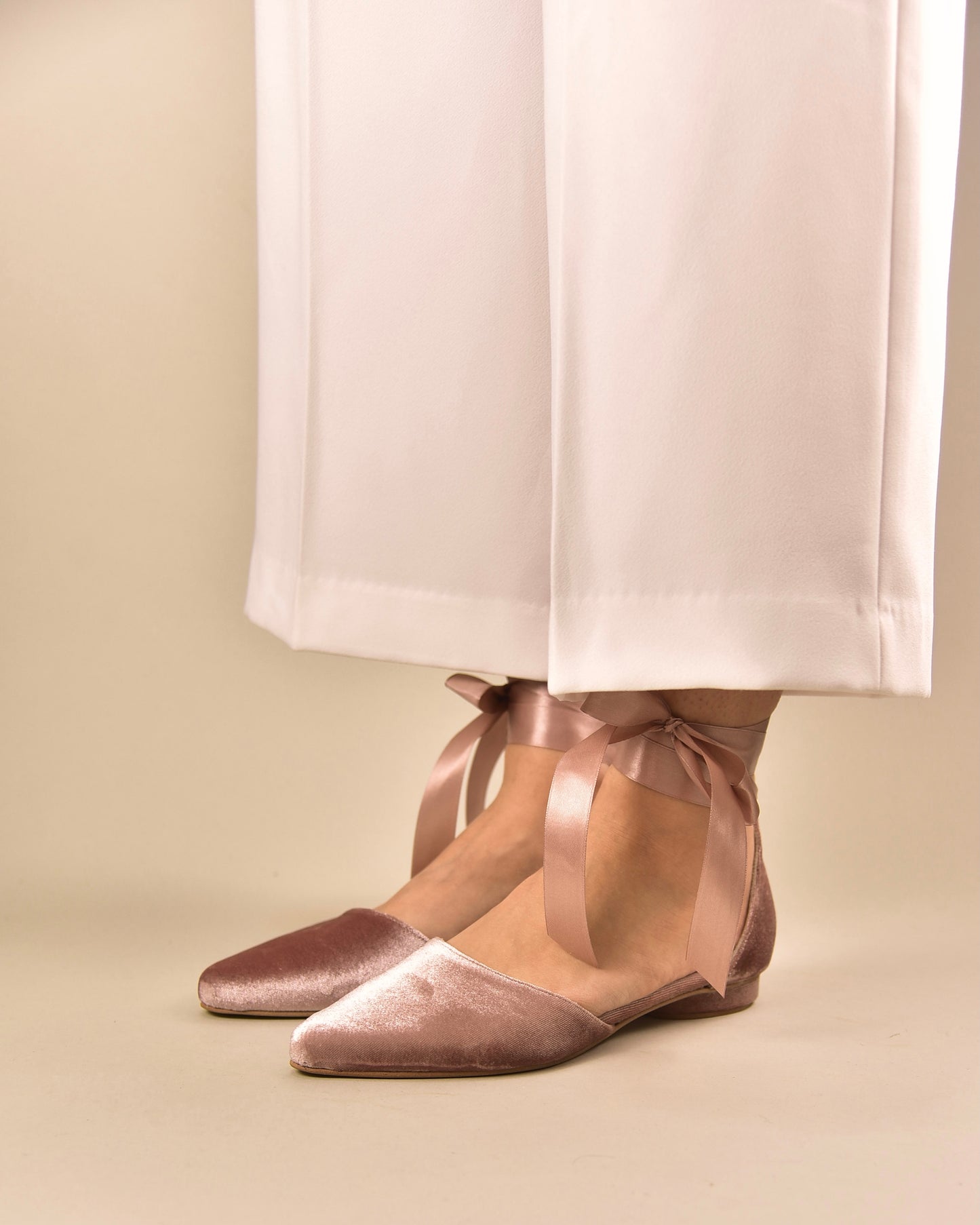 Pink BrIdal Flats, Farfalle - PinkyPromiseAccs
