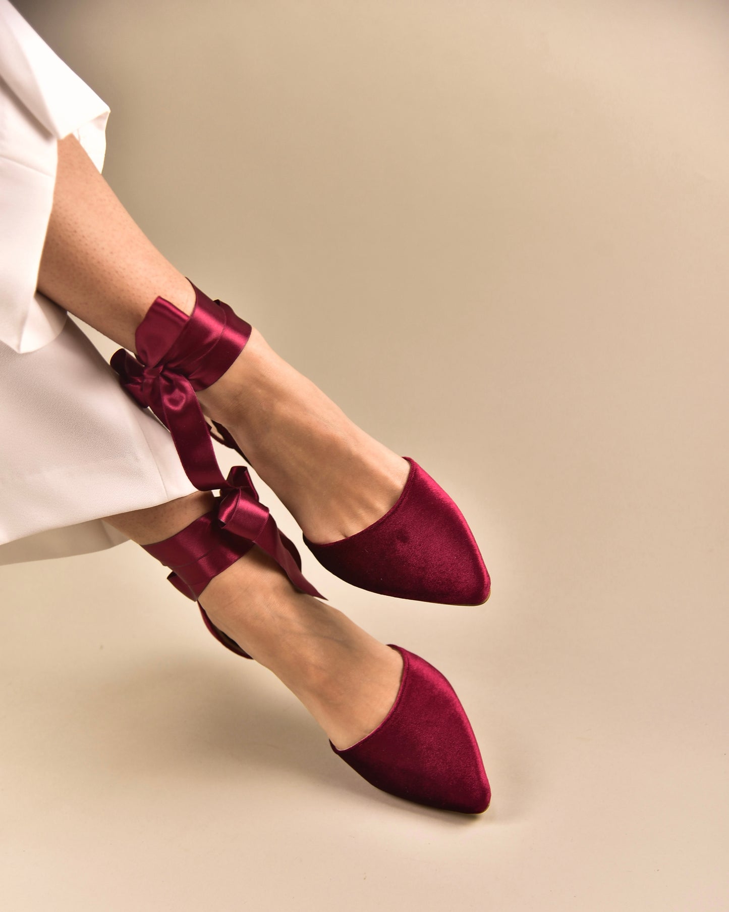 Burgundy Wedding Shoes, Farfalle - PinkyPromiseAccs