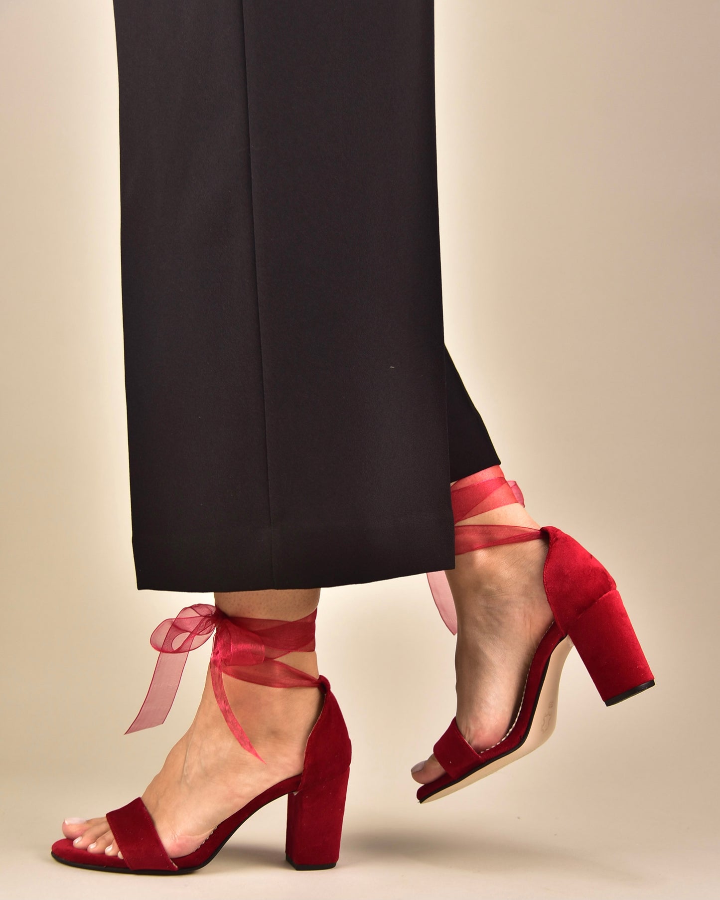 Red Velvet Women Shoes, Tullenia - PinkyPromiseAccs