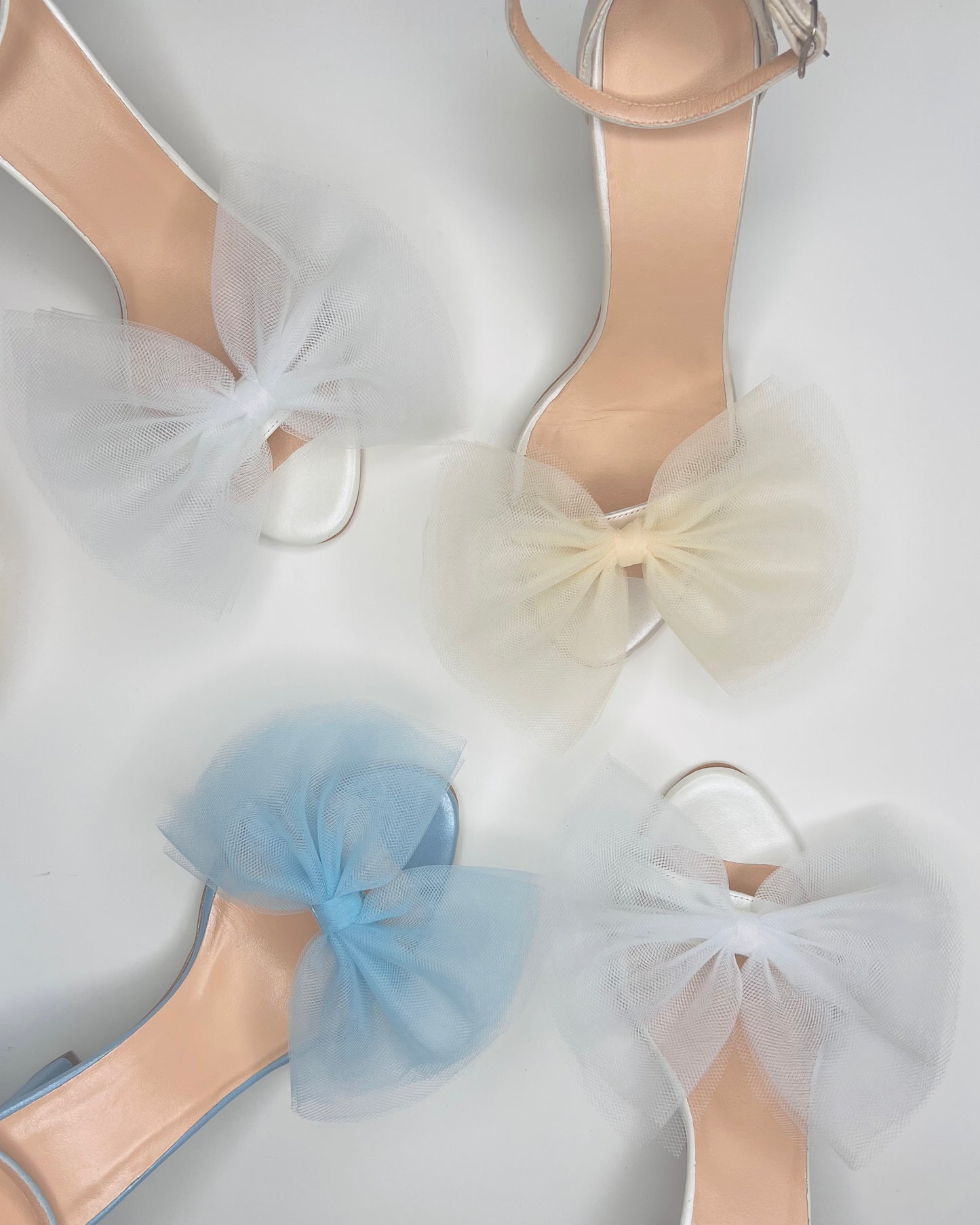 Bow Wedding Shoes, Bow on the Toe - PinkyPromiseAccs