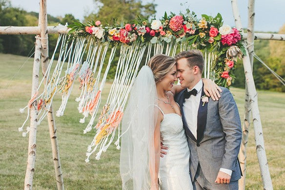 boho wedding at the beach
