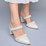 white wedding shoes