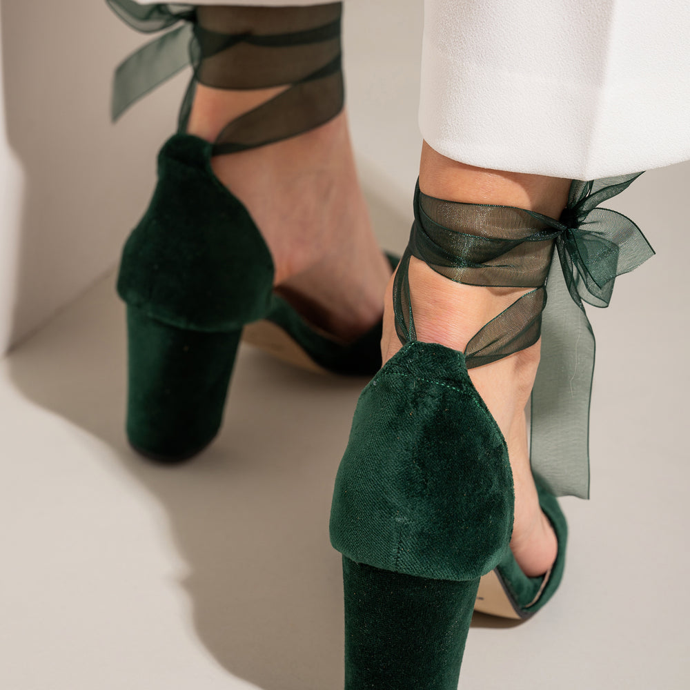 
                  
                    green velvet shoes
                  
                