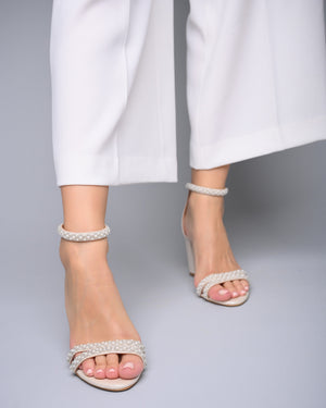 
            
                Φόρτωση εικόνας στο πρόγραμμα προβολής Gallery, ivory bridal shoes heels
            
        