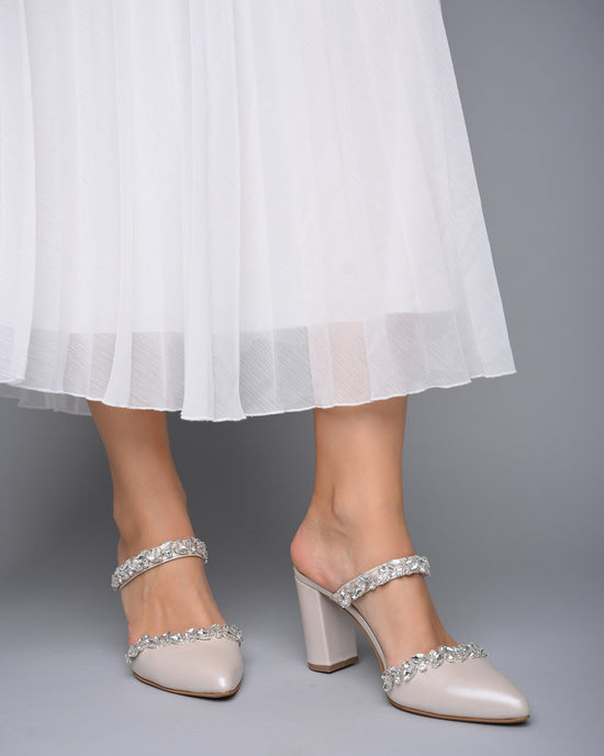 wedding shoes block heel