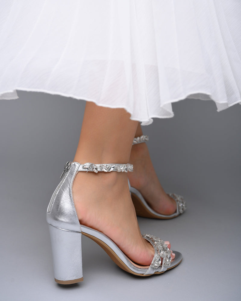 wedding shoes block heel