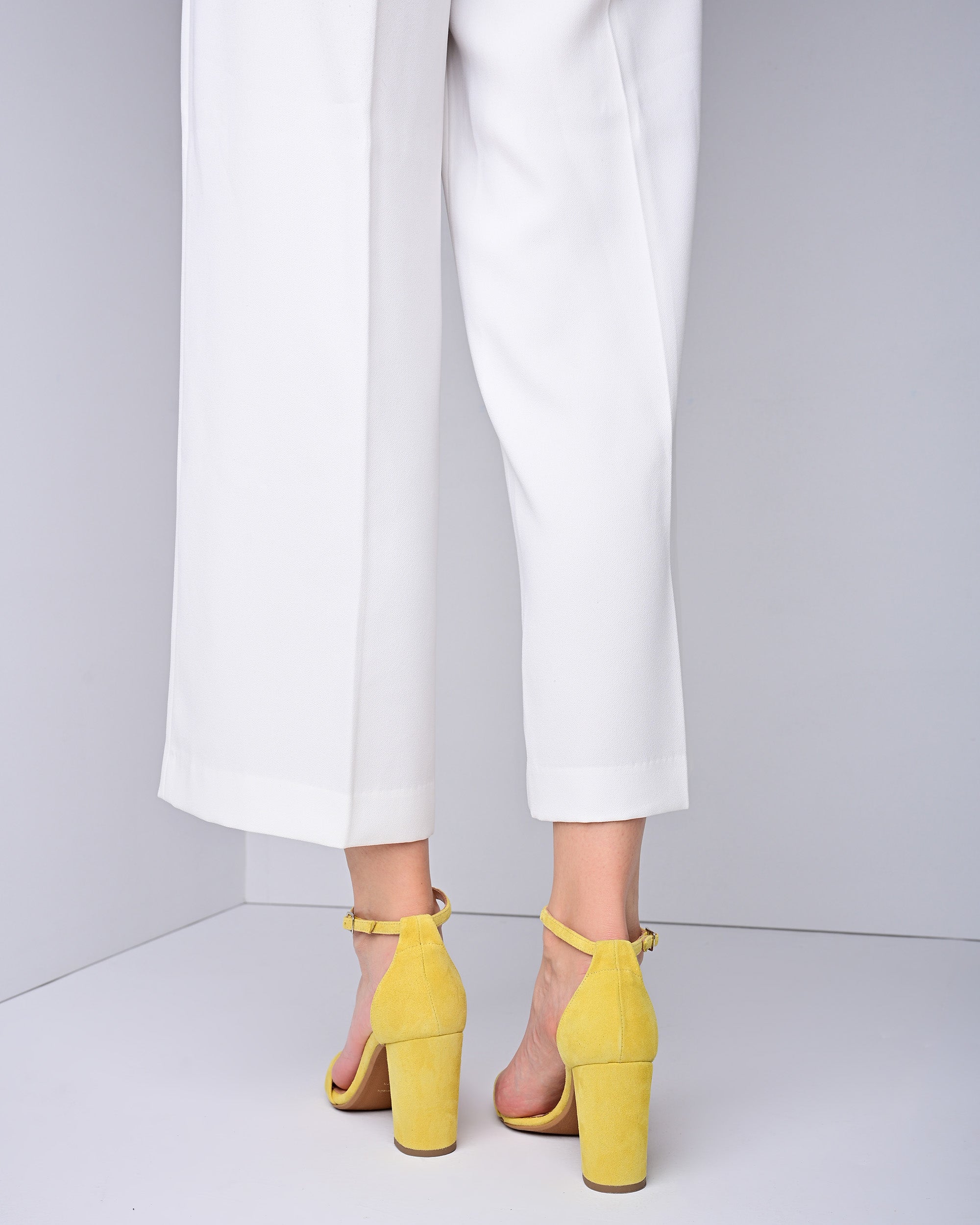 Wedding shoes Yellow, Block Heels Sandals - Aurelia