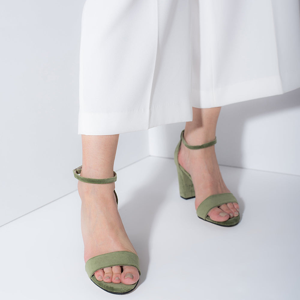 wedding sandals for bride sage green