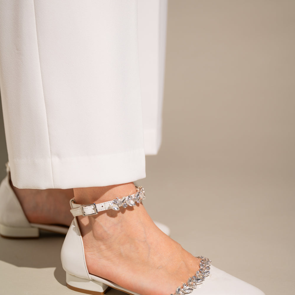 
                  
                    White Wedding Flats, Forever Yours Flats
                  
                