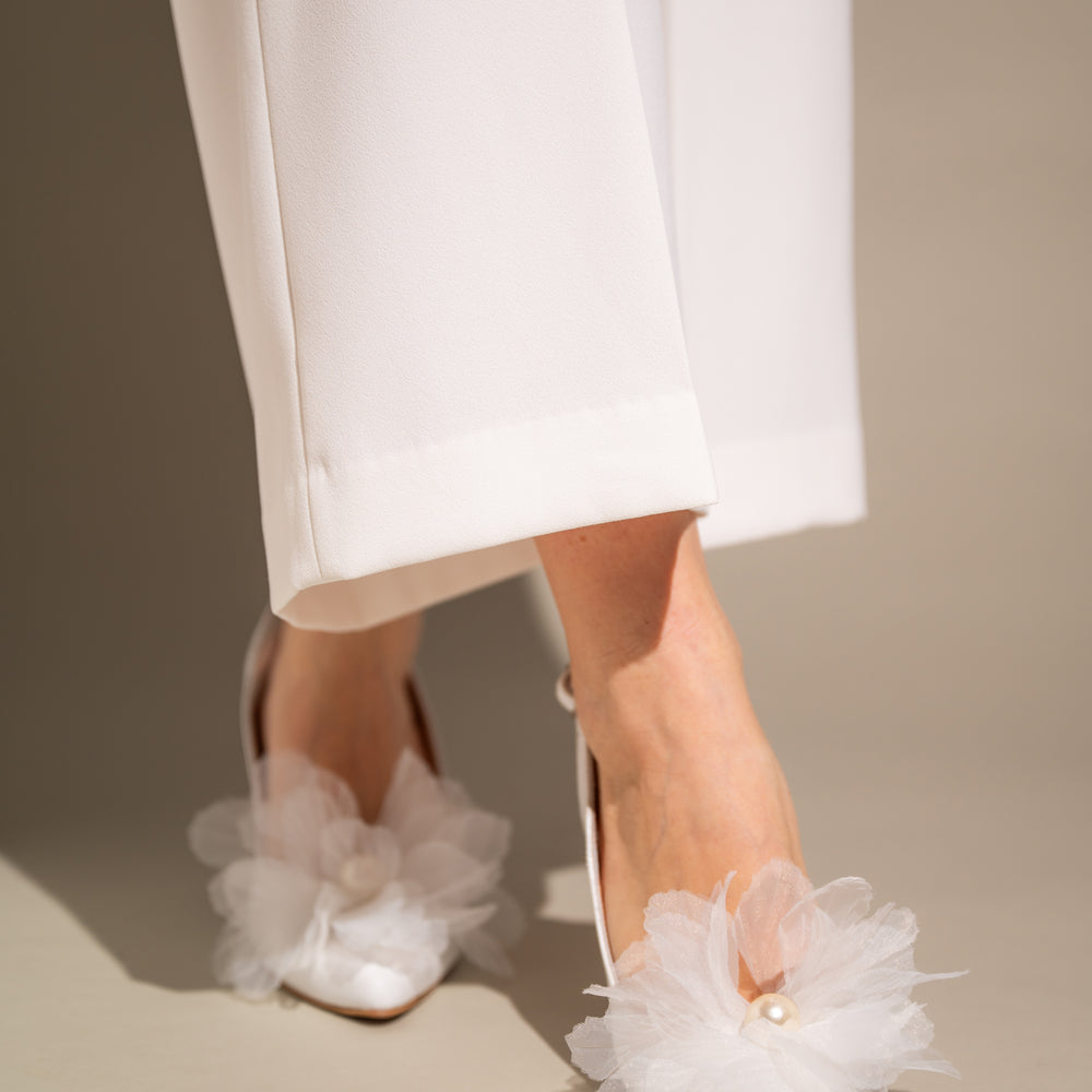 
                  
                    White Wedding Shoes, Ethereal Bliss
                  
                