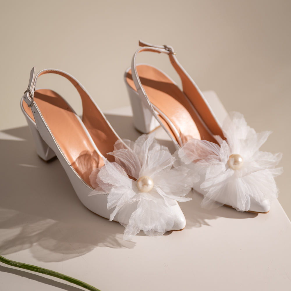 
                  
                    White Wedding Shoes, Ethereal Bliss
                  
                