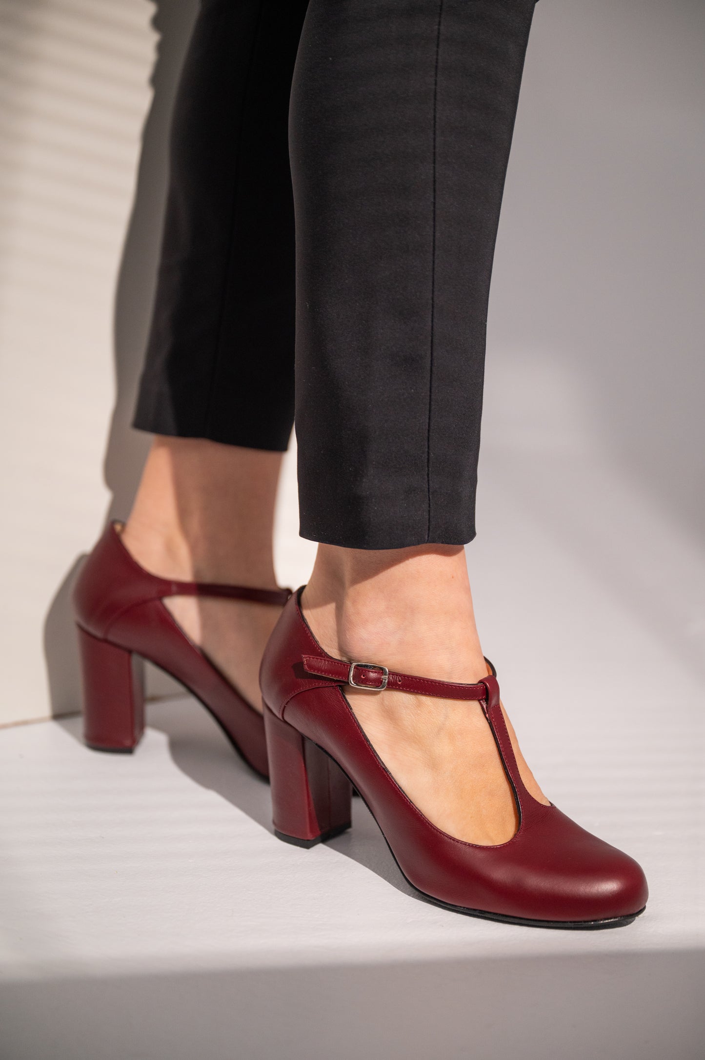 Mary Jane shoes Burgundy, Block Heels Shoes Mary Jane shoes Burgundy, Block Heels Shoes