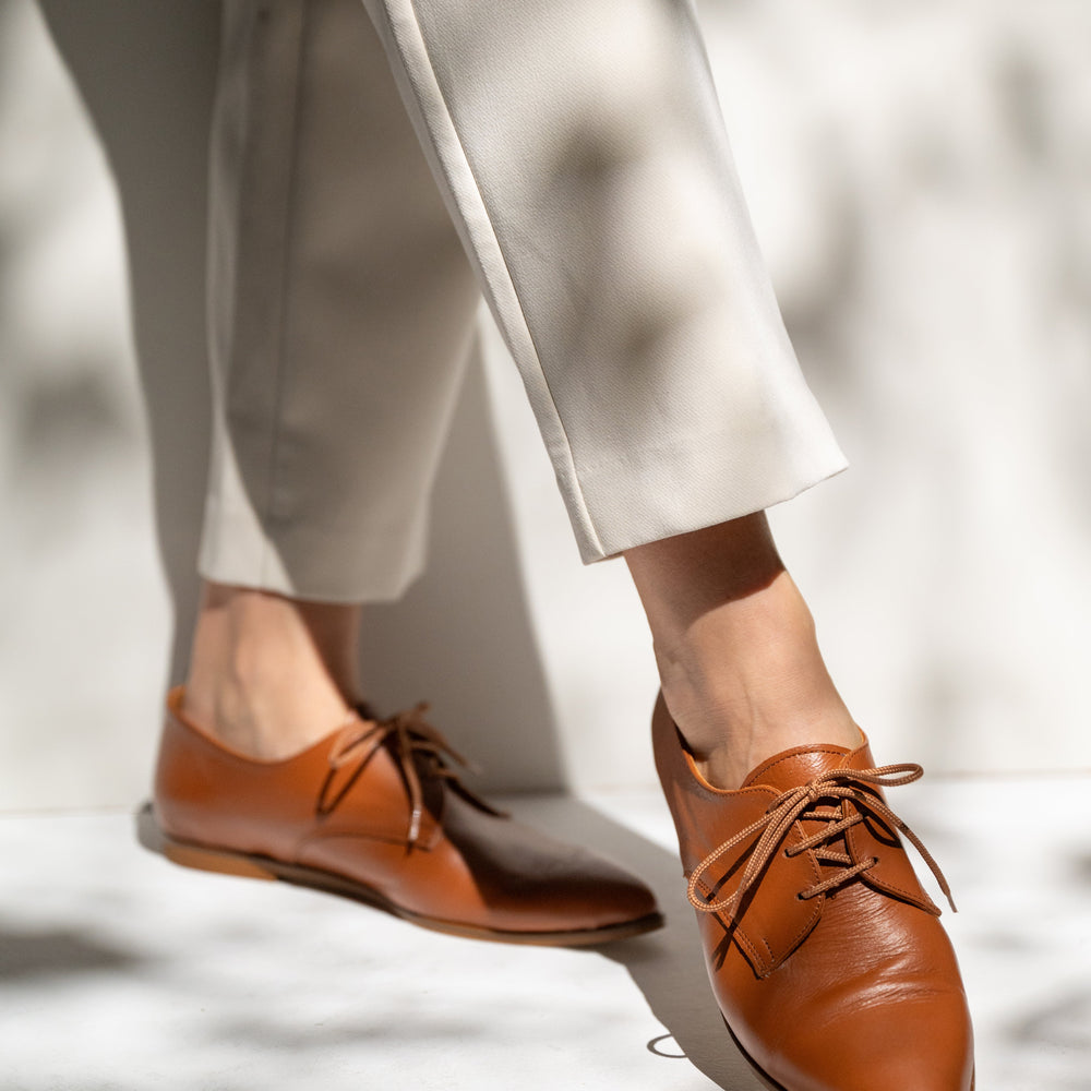 Brown Oxford shoes women, handmade leather shoes - Seraphina Brown Oxford shoes women, handmade leather shoes - Seraphina