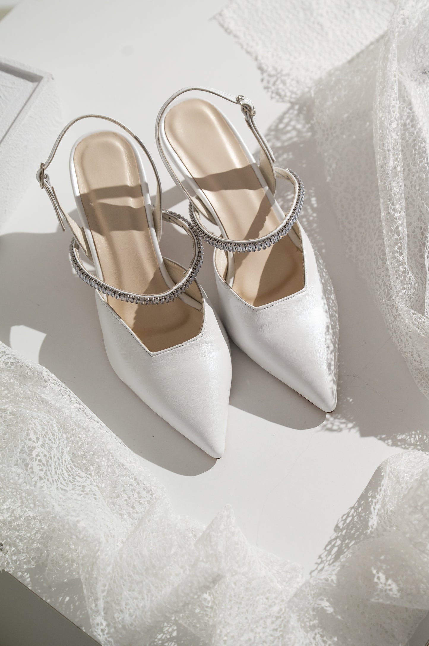 White Kitten Heel Bridal Shoes – Comfortable Low Wedding Heels White Kitten Heel Bridal Shoes – Comfortable Low Wedding Heels