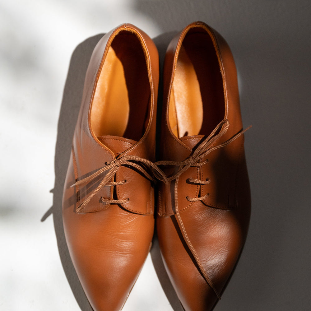 Brown Oxford shoes women, handmade leather shoes - Seraphina Brown Oxford shoes women, handmade leather shoes - Seraphina