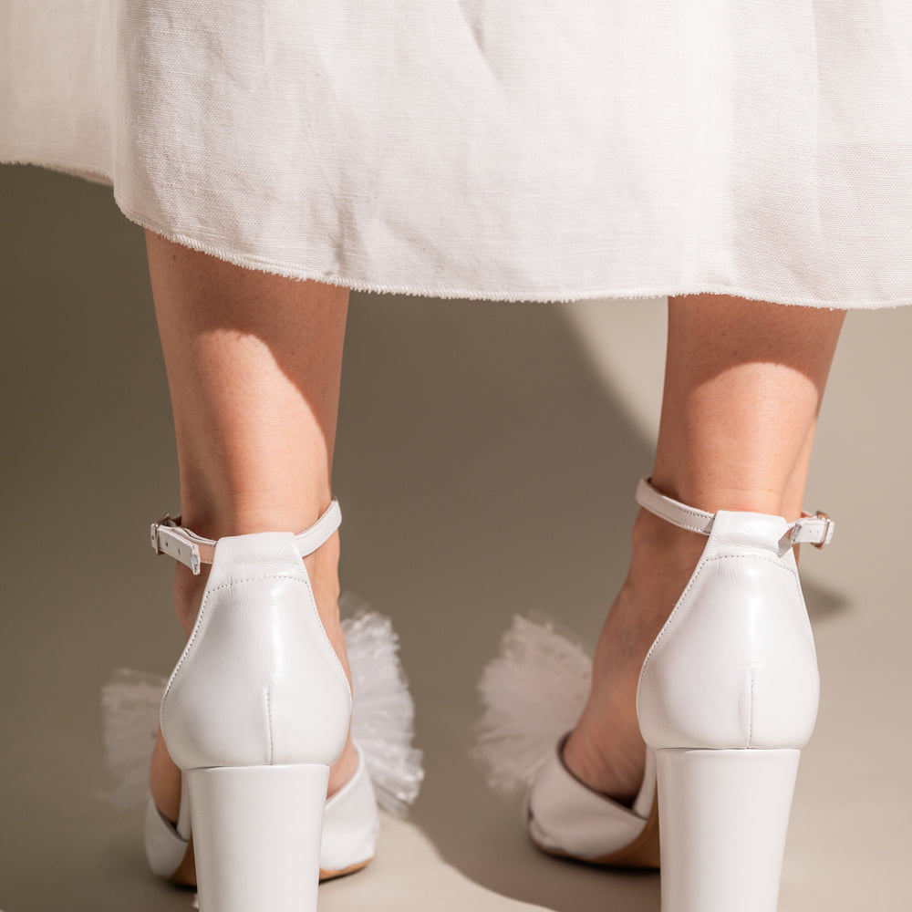 
                  
                    white bridal heels
                  
                