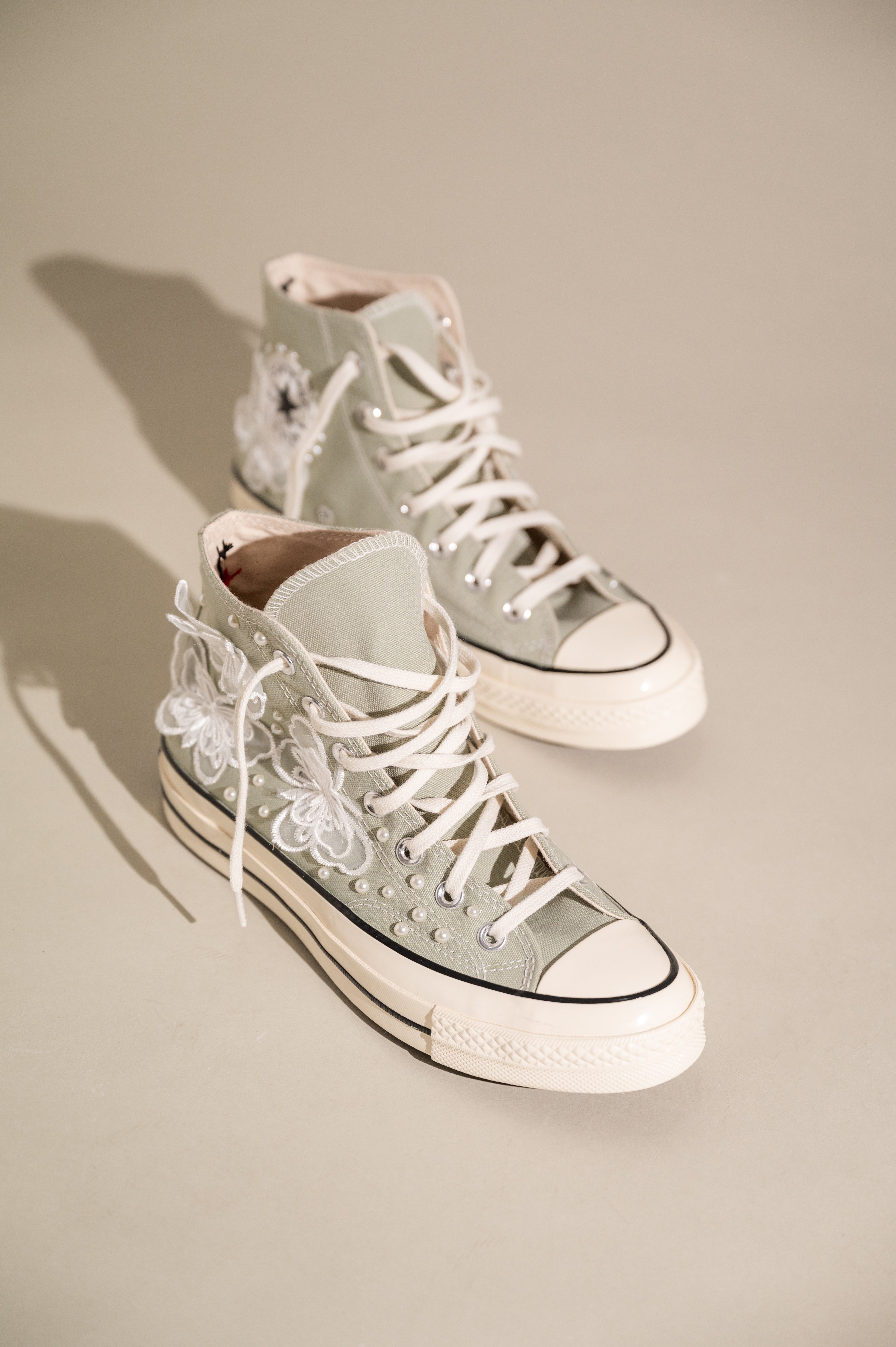 Custom Wedding Shoes Butterfly Bride Converse PinkyPromiseAccs