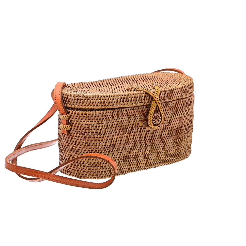 
                  
                    Summer Rattan Bag, Sunbeam Soirée Shoulder Bag
                  
                