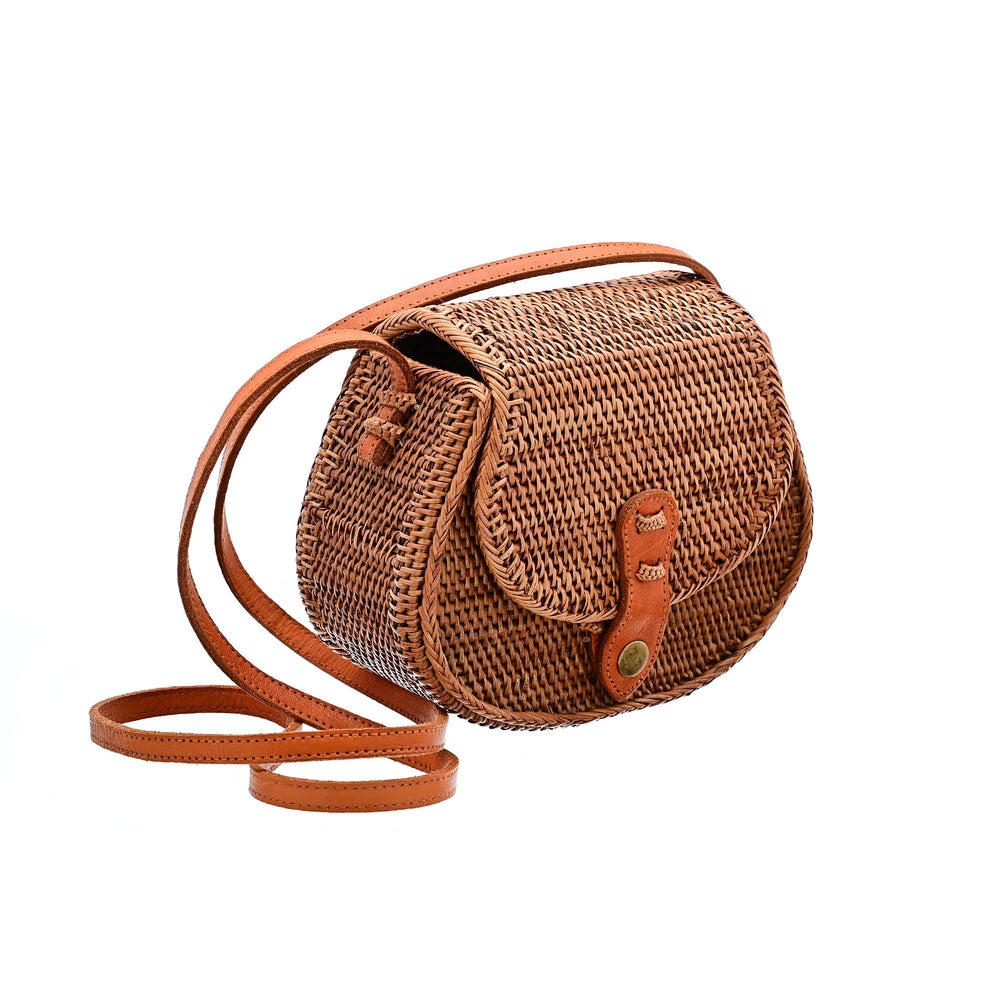 
                  
                    Rattan Crossbody Summer Bag, Sunshine Spirit Satchel
                  
                