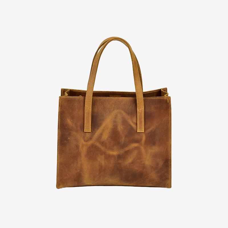 
                  
                    brown leather bag made in Greece
                  
                